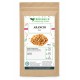 usta di carta kraft Erbologica Amazonas Andes con Arancio fiori tisana 100 gr ed etichetta botanica verde.