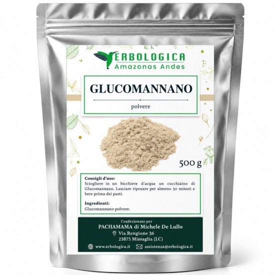 Glucomannano Radice in Polvere 500 g Erbologica Amazonas Andes