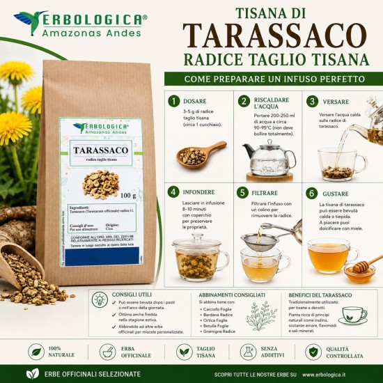 tarassaco Radice Taglio Tisana Taraxacum officinale Naturale Tarassaco Radice Taglio Tisana Taraxacum officinale essiccato per tisane e decotti