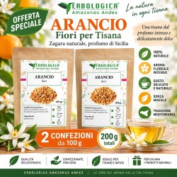 Fiori d’Arancio per Tisana 2 x 100 g – Formato Convenienza Zagara Fiori d’Arancio per Tisana 2 x 100 g – Formato Convenienza Zagara