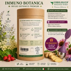 Immuno Botanica - Infuso Botanico Premium con Rosa Canina, Echinacea, Zenzero, Melissa e Sambuco
