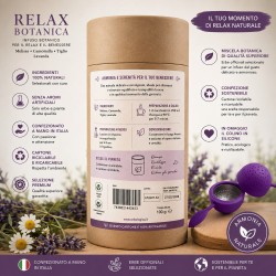 Relax Botanica - Infuso Botanico Premium con Melissa, Camomilla, Tiglio e Lavanda