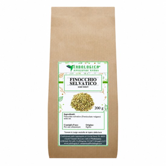 Semi interi di finocchio selvatico 200 g Erbologica Amazonas Andes