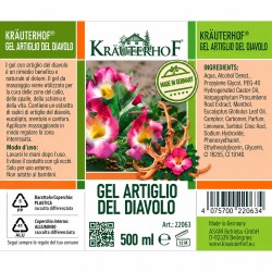 Gel artiglio del diavolo Krauterhof 2 confezioni da 500ml antidolorifico naturale offerta