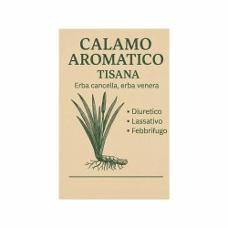 Calamo aromatico naturale rizoma taglio tisana