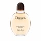 Flacone di Calvin Klein Obsession for Men Eau de Toilette Spray 125 ml su sfondo bianco con profumo color ambra chiaro.