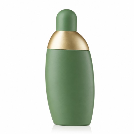 Flacone di Cacharel Eden Eau de Parfum 30ml dal design verde opaco con dettagli oro satinato e forma arrotondata su sfondo bianco.