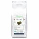 Confezione argentata da 500g di Caffè Verde Grani Interi Erbologica Amazonas Andes con etichetta frontale botanica e immagine dei chicchi di caffè verde.