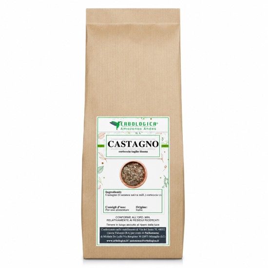 Castagno Corteccia Tisana 200g Erbologica Corteccia di Castagno Taglio Tisana 200g Erbologica