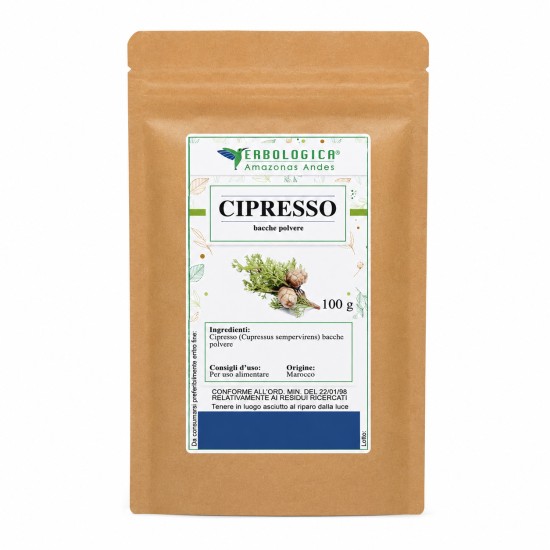 Cipresso Bacche in Polvere 100 g Erbologica Amazonas Andes Bacche di cipresso in polvere 100 g Erbologica Amazonas Andes