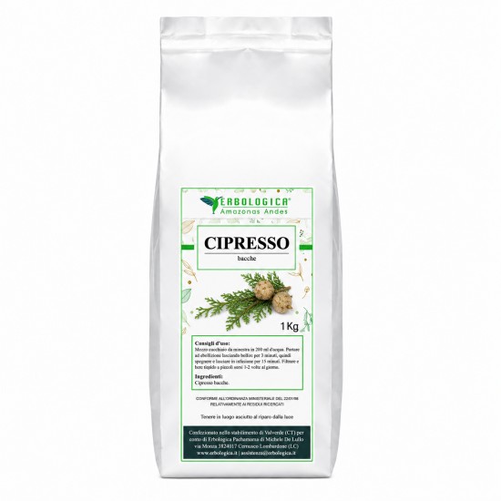 Cipresso bacche 1kg Sacco da 1kg di bacche di cipresso per tisana e infuso naturale