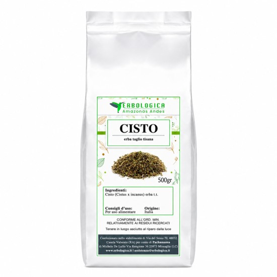 Confezione da 500g di cisto erba taglio per tisana e infuso naturale