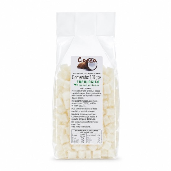 Cocco secco a cubetti 100g