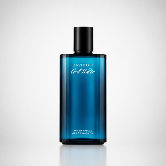 Flacone Davidoff Cool Water After Shave Dopobarba 125 ml Flacone di Davidoff Cool Water After Shave Dopobarba 125 ml da uomo con design originale in vetro blu