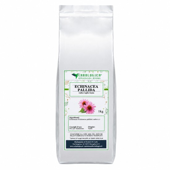 Echinacea Pallida Radice Tisana 1kg confezione Erbologica Amazonas Andes busta per infuso naturale