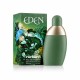 Confezione e flacone di Cacharel Eden Eau de Parfum 30ml con grafica floreale verde sulla scatola e flacone verde opaco dal design arrotondato su sfondo bianco.