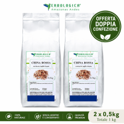 China Rossa Corteccia Taglio Tisana 1 Kg – Doppia Confezione Erbologica Amazonas Andes