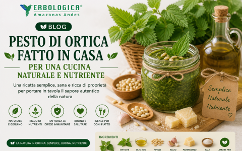 Pesto di ortica fatto in casa per una cucina naturale e nutriente