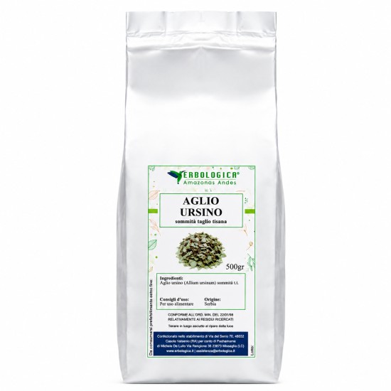 Confezione di Aglio Ursino sommità taglio 500 gr tisana Erbologica Amazonas Andes