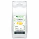 Sacco argentato da 1kg di Limone (Citrus limon) bucce polvere Erbologica Amazonas Andes con etichetta illustrata e scorza di limone su sfondo bianco.