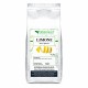 Pouch argentato da 500g di Limone (Citrus limon) bucce polvere Erbologica Amazonas Andes con etichetta illustrata e scorza di limone su sfondo bianco.