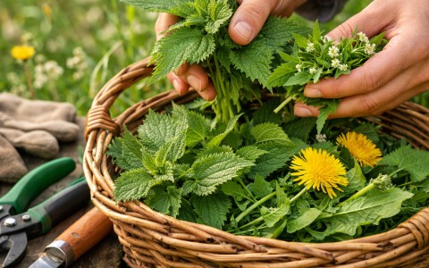 Erbe spontanee commestibili da raccogliere e cucinare
