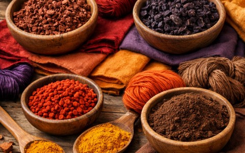Erbe tintorie naturali per colorare tessuti