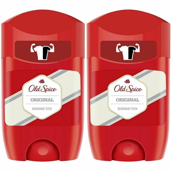 x 2 Old Spice Original Deo Stick Uomo Anti Macchia Protezione 48 ore - 50 ml x 2 Old Spice Original Deo Stick Uomo Anti Macchia Protezione 48 ore - 50 ml