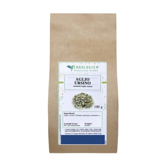 Confezione di Aglio Ursino sommità taglio tisana Erbologica Amazonas Andes da 100