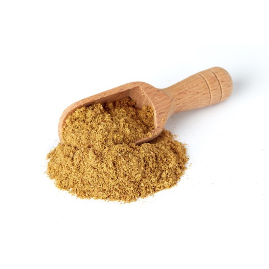 Confezione di Cumino in polvere 100gr Erbologica Amazonas Andes su sfondo bianco