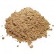 Altea radice naturale in polvere Erbologica Amazonas Andes Primo piano di polvere di Altea naturale sfusa dal colore beige chiaro su sfondo bianco.