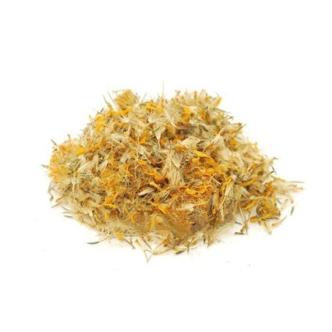Arnica Messicana taglio tisana con fiori essiccati sfusi dai toni giallo e beige.