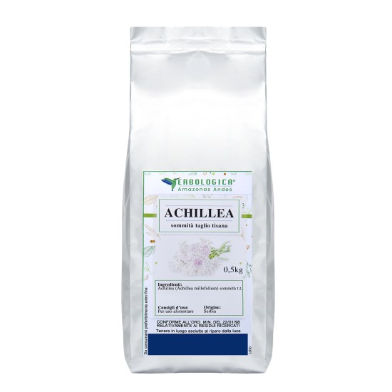 Confezione di Achillea sommità taglio tisana Erbologica Amazonas Andes da 500 g