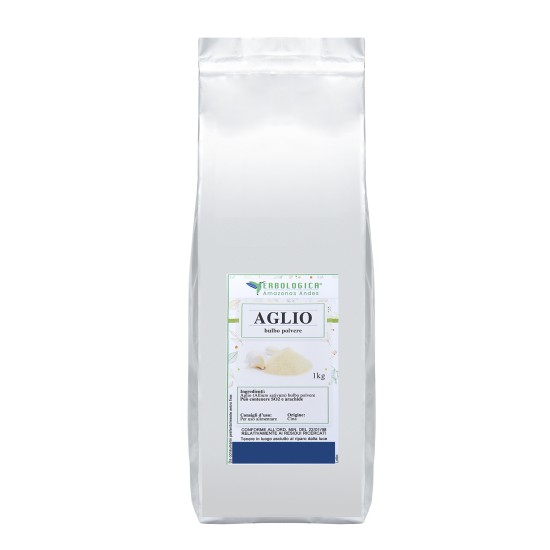 Confezione di aglio in polvere Erbologica Amazonas Andes da 1 kg
