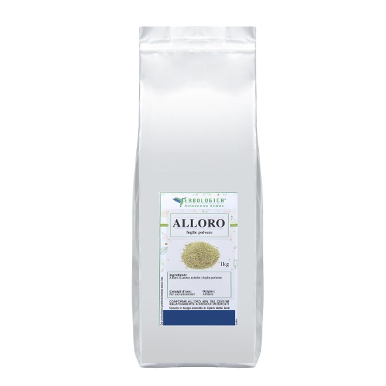 Sacchetto in alluminio con alloro foglie in polvere da 1kg