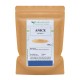 Busta kraft Erbologica Amazonas Andes con etichetta di anice semi verde polvere da 100 g su sfondo bianco.