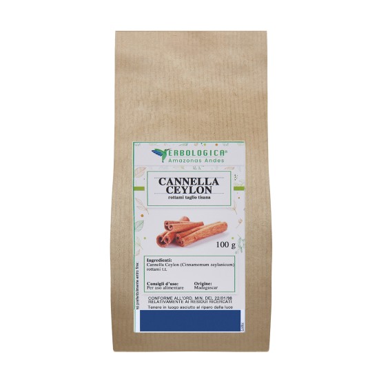 Busta kraft da 200g di Canfora Polvere (Cinnamomum camphora) Erbologica Amazonas Andes.