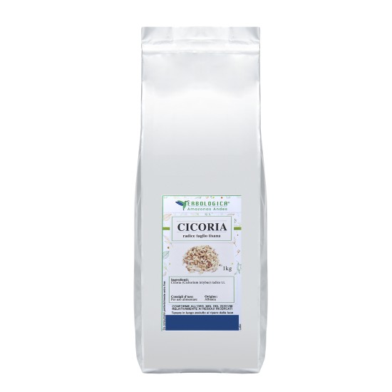 Cicoria radice tisana 1kg Radice di cicoria taglio tisana confezione da 1 kg Erbologica Amazonas Andes