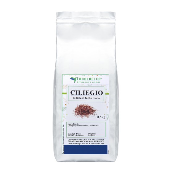Peduncoli di ciliegio essiccati 500g Peduncoli di ciliegio per tisane e infusi confezione da 500 g