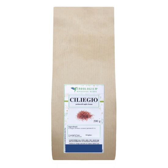 Peduncoli di ciliegio essiccati 200g Peduncoli di ciliegio per tisane e infusi confezione da 200 g