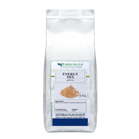Confezione di Energy Mix in Polvere 500 g Erbologica Amazonas Andes