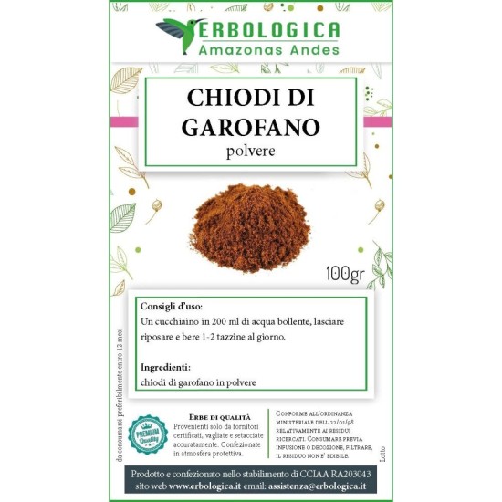 Garofano chiodi polvere