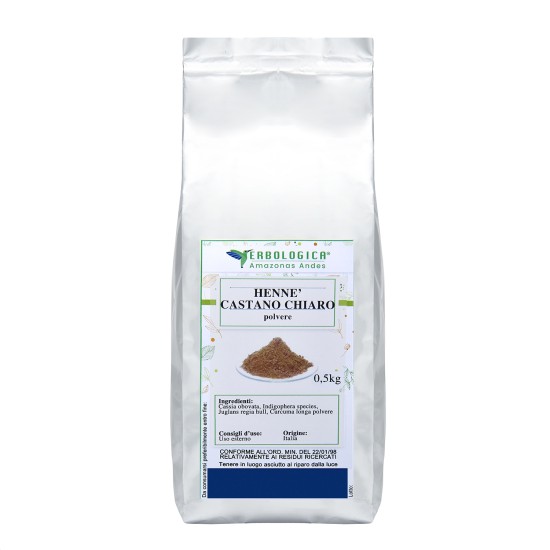 Hennè castano chiaro polvere naturale