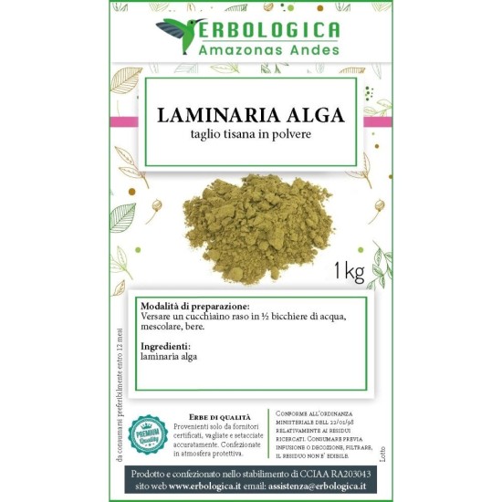 Laminaria alga in polvere Laminaria alga in polvere