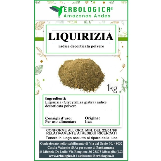 Liquirizia radice decorticata in polvere