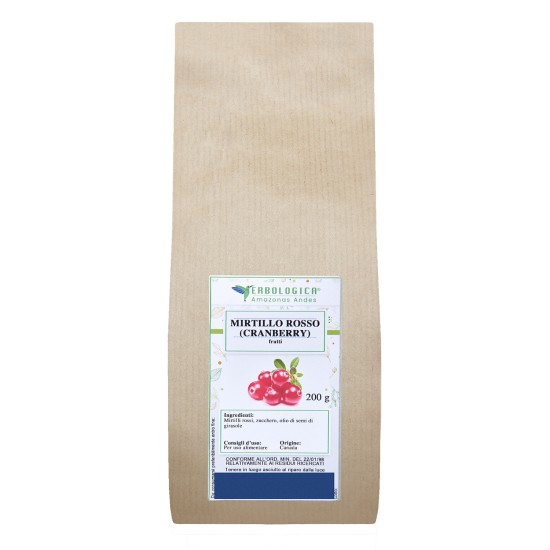 Mirtillo rosso americano essiccato cranberry naturale