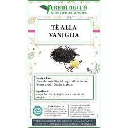 Tè nero alla vaniglia naturale miscela aromatica Erbologica Tè nero alla vaniglia naturale miscela aromatica Erbologica