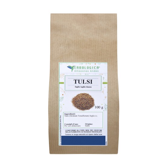 Tulsi foglie basilico santo taglio tisana