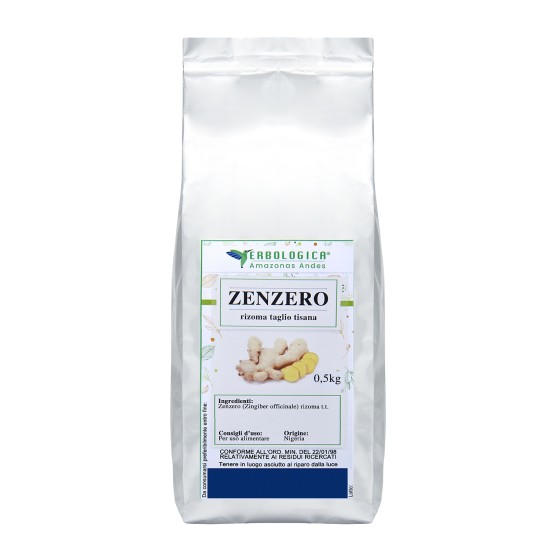 Zenzero rizoma decorticato per tisana: utilizzo tradizionale