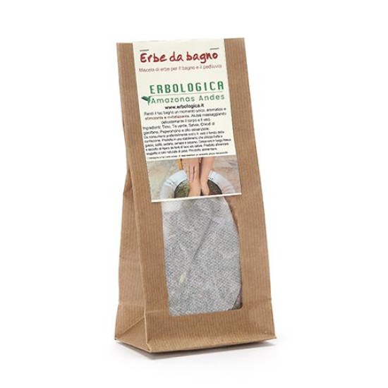 Erbe da Bagno Formula Stimolante Rivitalizzante 100g Erbologica Amazonas Andes Confezione di Erbe da Bagno Formula Stimolante Rivitalizzante 100g Erbologica Amazonas Andes per bagno tonificante e rivitalizzante
